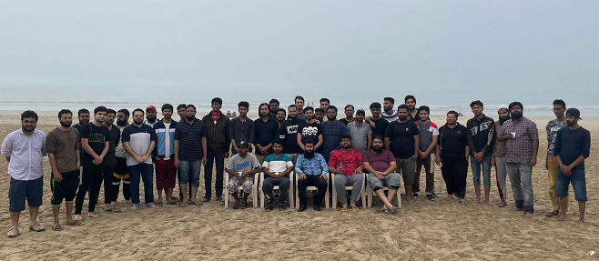 WPExperts Team Enjoying At Beach